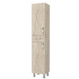 Hanah Home Mueble de Baño 2 Puertas 1 Cajón Selin Travertino Melamina 35x179x31.3cm